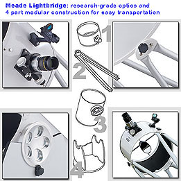 Meade Giant 16" Lightbridge Dobsonian telescope
